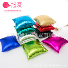 现代简约圣诞PARTY舞会烫金闪亮纯色抱枕靠枕靠垫套不含芯现货