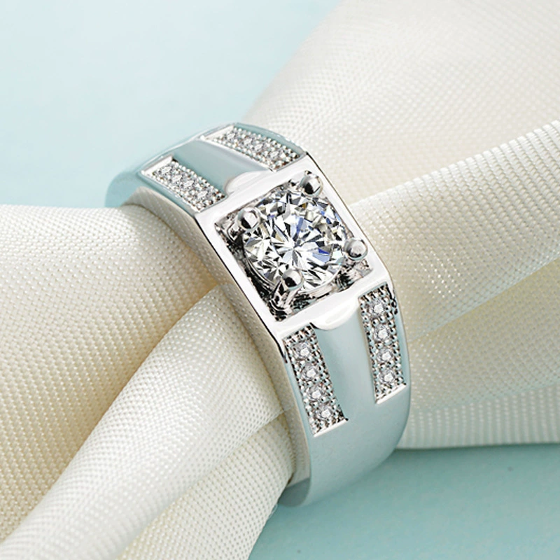 (Cross-border trading), wedding ring with zircon, accessory, Korean style