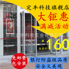 深圳沙井不锈钢网闸门厂定制网格样式卷帘门供应格子通花闸镂空门