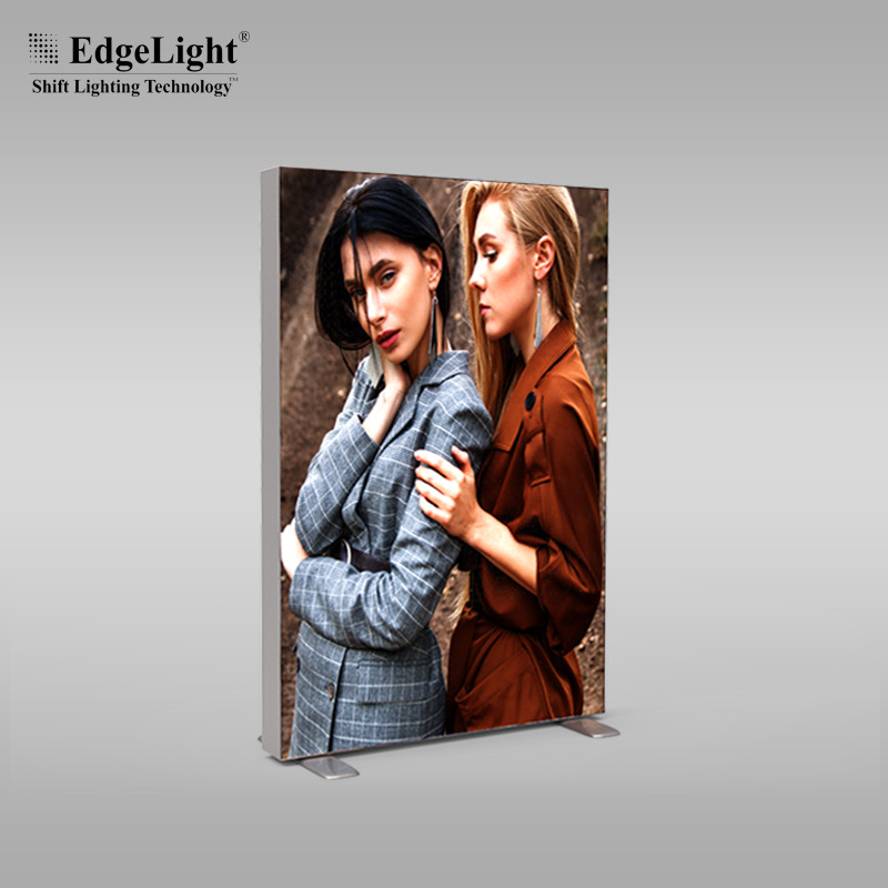 双面无边框卡布灯箱 UV软膜LED灯箱 发光广告牌 户外广告标识灯箱