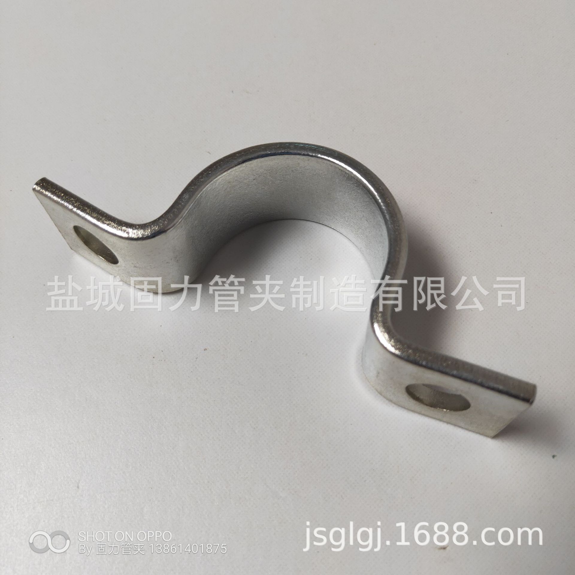 Manufacturer K02 Double Hole Single Tube Clamp 304 Stainless Steel Tube Clamp Thickeneded Horse Riding Tube Clamp Cable Clamp