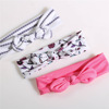 Children's headband, cloth with bow, hair accessory, set, suitable for import, wholesale