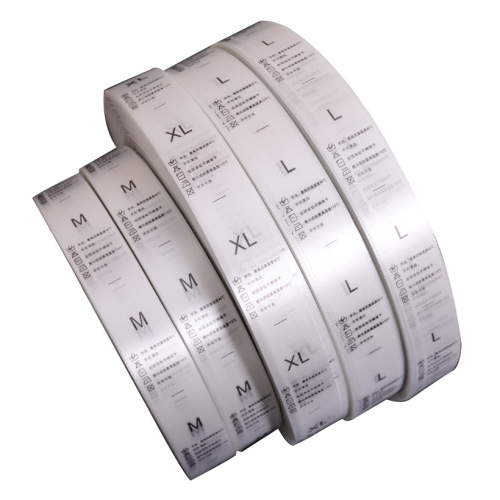 Velvet Ribbon Color Denim Washed Label Fabric Sizing Label Clothing Accessory Pant Label Print Brand Clothing Size Washed Label Manufacturer