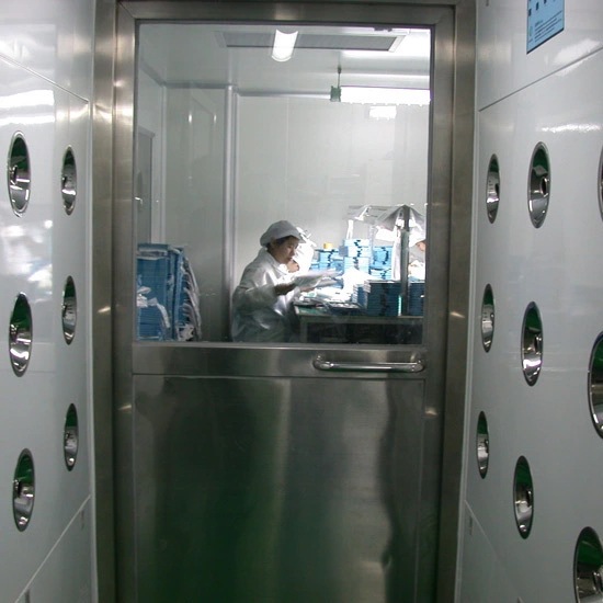 厂家直销单人单吹风淋室 单人双吹自动风淋室 、不锈钢风淋室