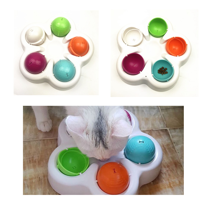 Nuevos juguetes educativos para mascotas que buscan comida gato plato gato lavabo poner gato comida juguetes mascotas suministros