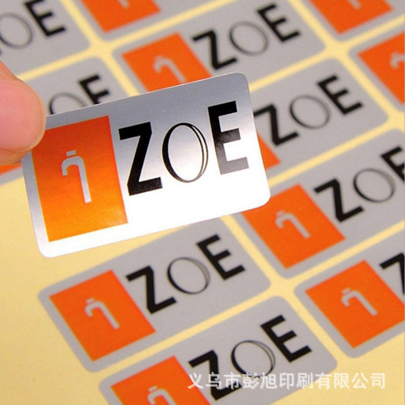 厂家直售哑银不干胶防水防撕标签 产品贴纸电器商标不干胶印刷