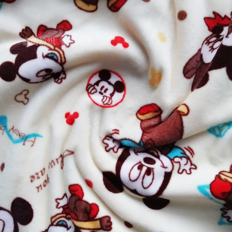 氨纶超柔面料 家纺毯子超柔面料 水晶超柔现货