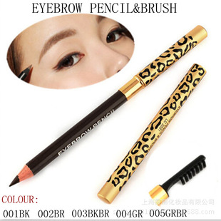 Factory wholesale eyebrow pencil with eyebrow brush color colorful makeup eyebrow pencil sweat-proof non-faint with eyebrow brush double eyebrow pencil