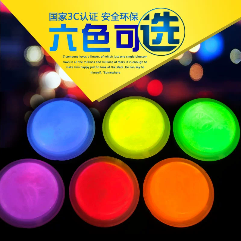 Флуоресцентный нагрудник повседневные наклейки светящиеся наклейки Вечеринка концерт светящийся значок ночной бег Рождественский праздник