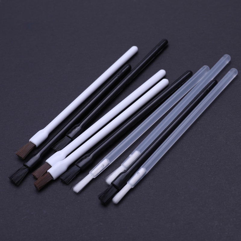 Fábrica al por mayor cepillo de labios desechable cepillo de lápiz labial boca plana cepillo de maquillaje de nylon herramientas de belleza suministros de maquillaje en stock