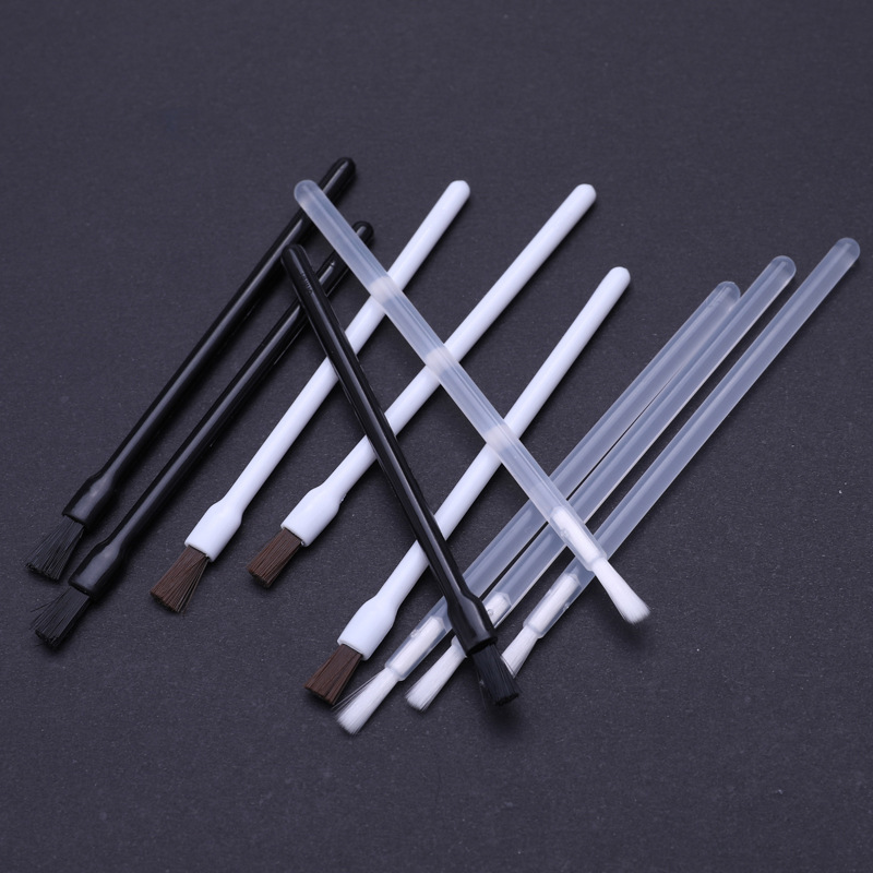 Fábrica al por mayor cepillo de labios desechable cepillo de lápiz labial boca plana cepillo de maquillaje de nylon herramientas de belleza suministros de maquillaje en stock