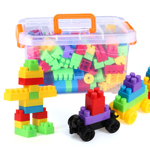 Cross-border building blocks, free assembly, small box packaging, children's kindergarten toys for one-year-old babies, large-sized wholesale