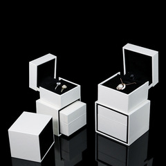 白色抽屜戒指盒子 手鐲盒手鍊首飾包裝盒 求婚鑽戒盒對戒盒