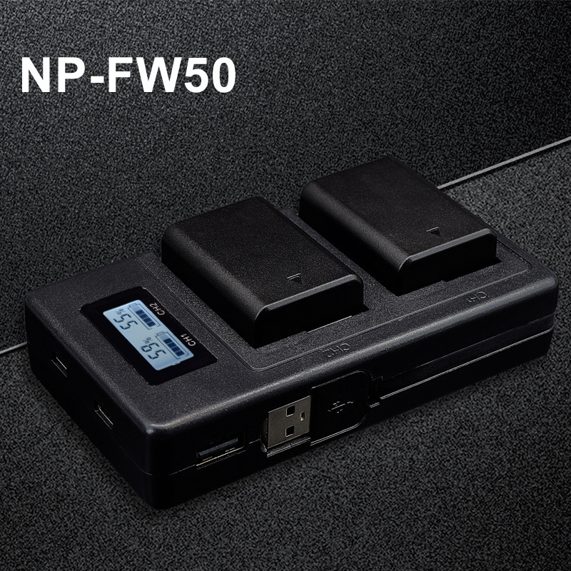 NP-FW50相机电池套装A6000 A5100 A7R2批发适用于索尼微单充电池