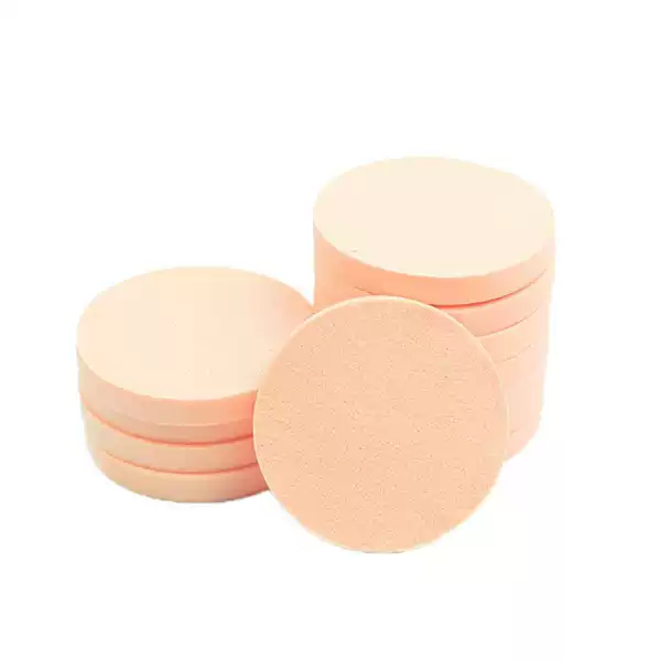 Disposable Powder Puff Latex Round Sponge Makeup Cotton Wet and Dry Beauty Tool