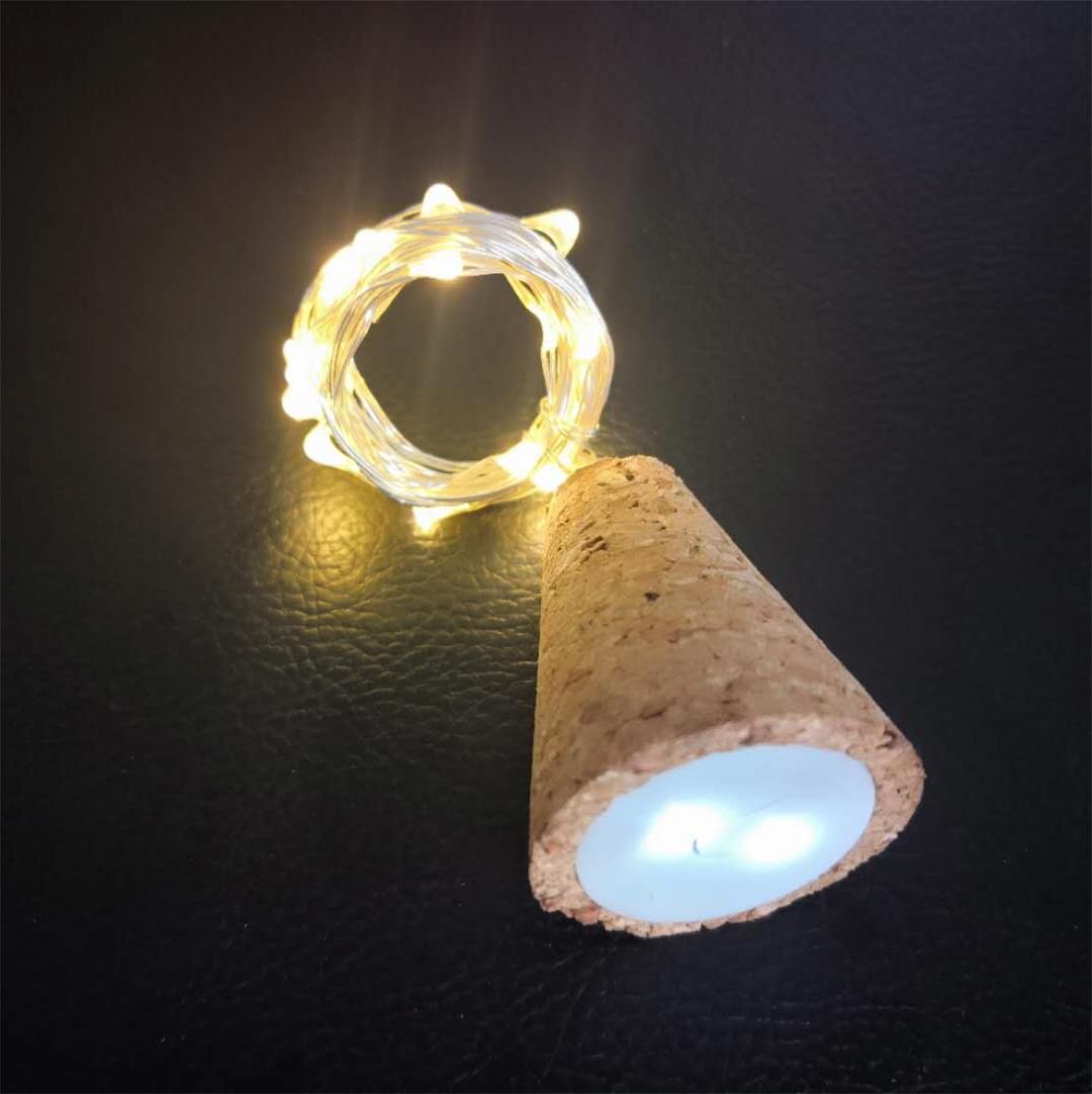 Corcho tapón de la botella de vino tinto LED alambre de cobre Cadena de luz dormitorio creativo chica corazón habitación diseño ins regalo luz decorativa