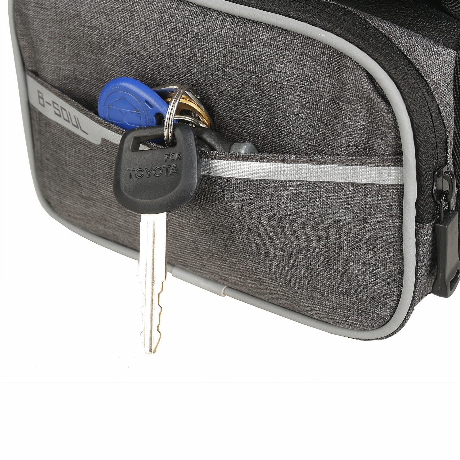 B-soul bolsa de bicicleta bolsa de haz frontal bolsa de bicicleta de montaña pantalla táctil bolsa de teléfono móvil bolsa de tubo superior accesorios de equipo de equitación