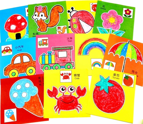Wholesale Early Childhood Paper Cutting Educational Toys Book for Kindergarten, 2345 Years DIY 240 Sheets with Materials