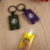 Small flashlight PVC, magnetic keychain with light