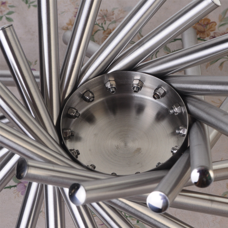 Placa de fruta de acero inoxidable simple moda creativa plato de fruta hogar Luz lujo sala de estar Hotel Casa giratoria cesta de frutas