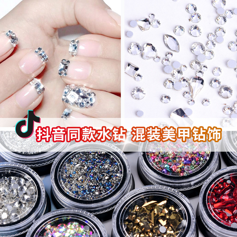 Transparent nail decoration for manicure