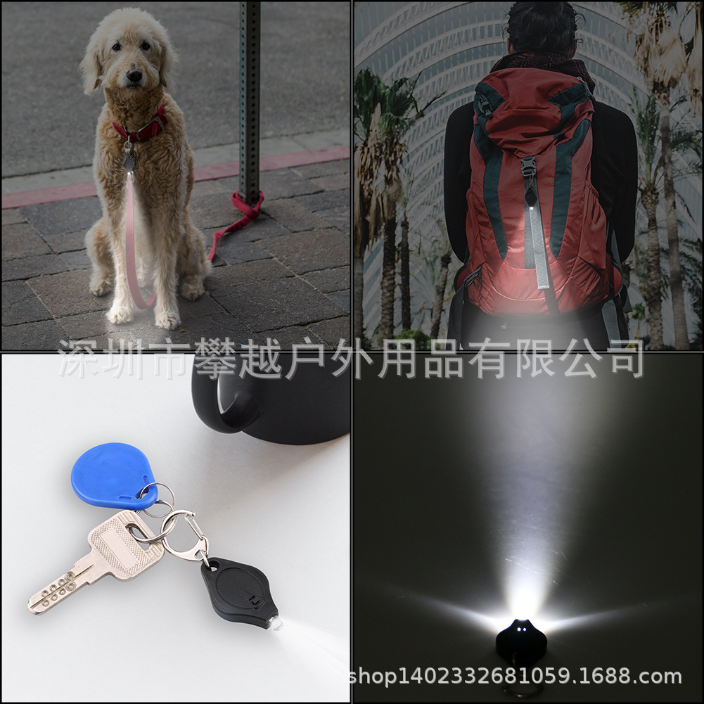 Nueva luz LED clave luz para mascotas equipaje mochila luz llavero luz mini tortuga luz electrónica Luz de regalo