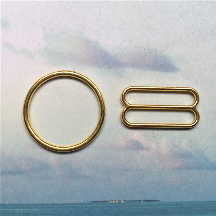 金属089扣 合金电镀文胸肩带扣 无磁可过检针合金包胶扣