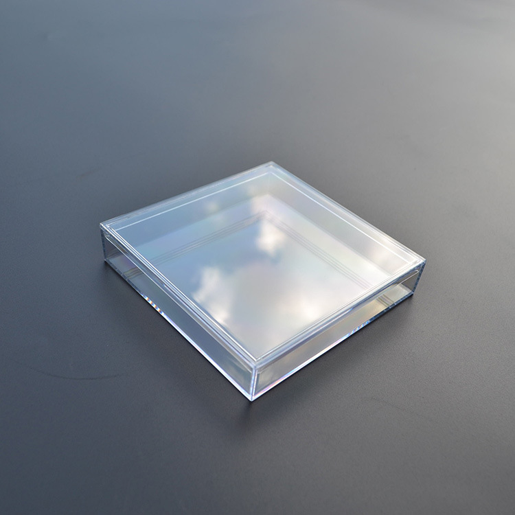 厂家批发透明塑胶包装盒 水晶盒 徽章盒 收纳盒94x94x19