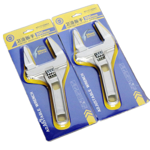 Plumbing Wrench Aluminum Multi-purpose Installation Wrench Short Handle Wide Open Adjustable Bathroom Faucet Wrench Wholesale