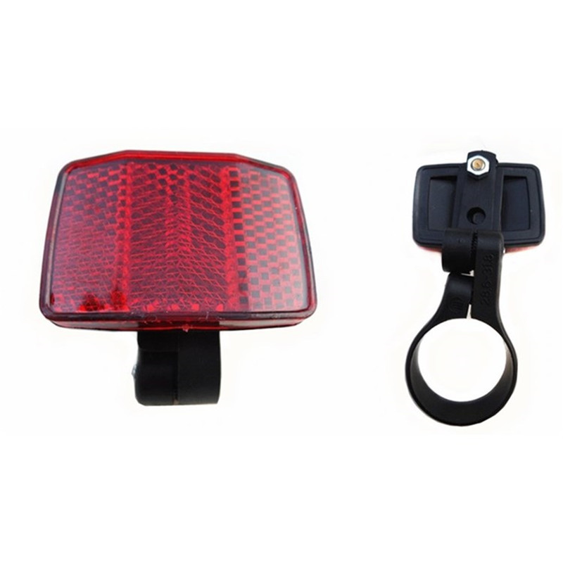 Fábrica al por mayor bicicleta de plástico reflector de plástico luz trasera delantera y trasera de advertencia pieza de luz trasera