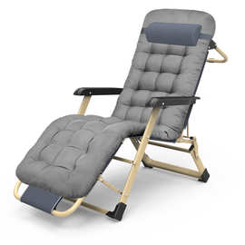 躺椅折叠椅午休午睡床折叠床靠背椅懒人沙发床家用便携式躺椅陪护