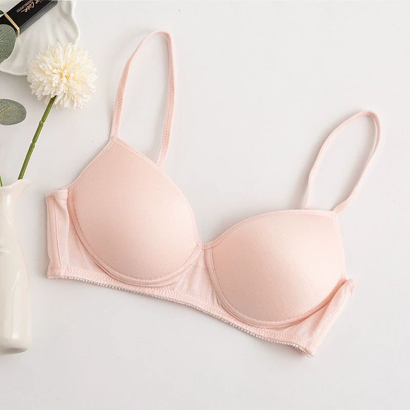 Wireless Sports Bra for Teens, Silk‑Like Thin Comfort, Seamless 2–10 Sizes