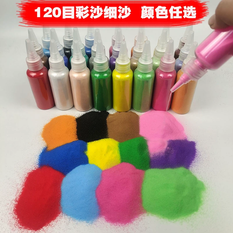 Красочный мелкий песок в бутылках цветной песок производительность песок бутылка живопись Песочная живопись Свадебный песок дети ручной работы песок желаний песок разбросанный песок