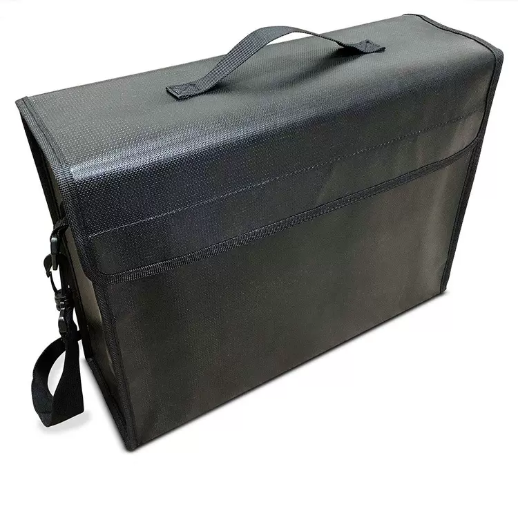 2021新款大容量单肩防火防水文件袋硅胶铝箔保护袋档案袋袋收纳