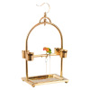 Gold/Silver Hanging Station Stainless Steel Parrot Station Bird Cage Bird Bird Bird Bird Bird Bird Bird Bird Bird Bird Birds Bird Birds Little Sun Diamond Parrot Shelf