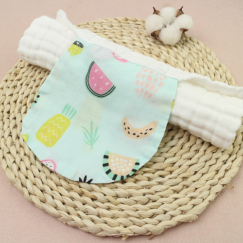 6-layer washed gauze sweat-absorbent towel cotton pad sling large size 28*42cm individually packaged