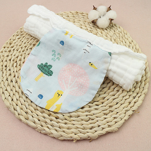 4-layer washed gauze sweat-absorbent towel, high quality, thin, children's pad sling, small size 21*31CM, individually packaged