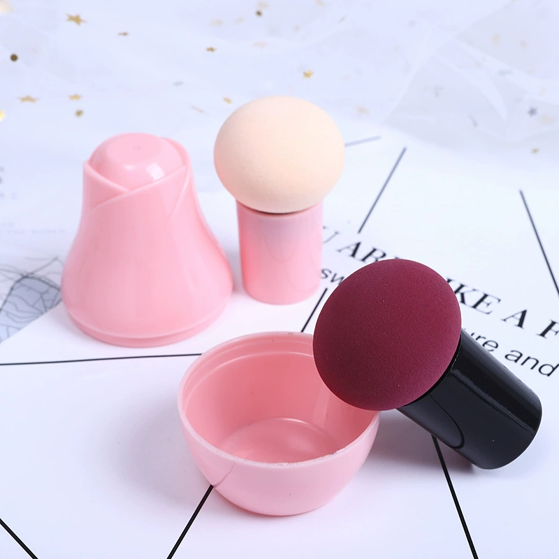 Makeup sponge puff mushroom head, PP handle, dual‑use dry & wet, lightweight 0.003 kg