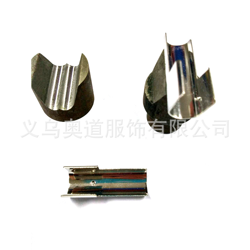 耐用子弹头绳夹平齿礼品尾夹模具 绳扣模具 精雕马仔扣工具