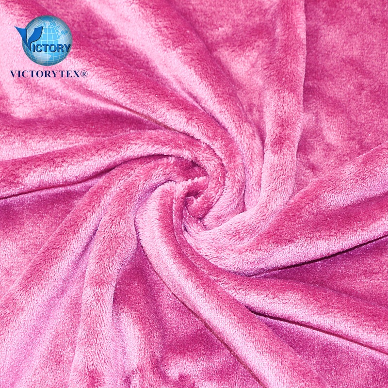 出口欧美中东南亚各大市场毛毯面料针织经编布料双面法莱绒法兰绒