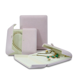 雙開珍珠項鍊盒珠寶首飾盒套裝盒結婚三金首飾禮盒