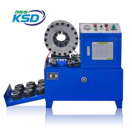 KSD502A全自动油管锁管机 带模具抽屉 胶管扣压机 带照明灯和轮子