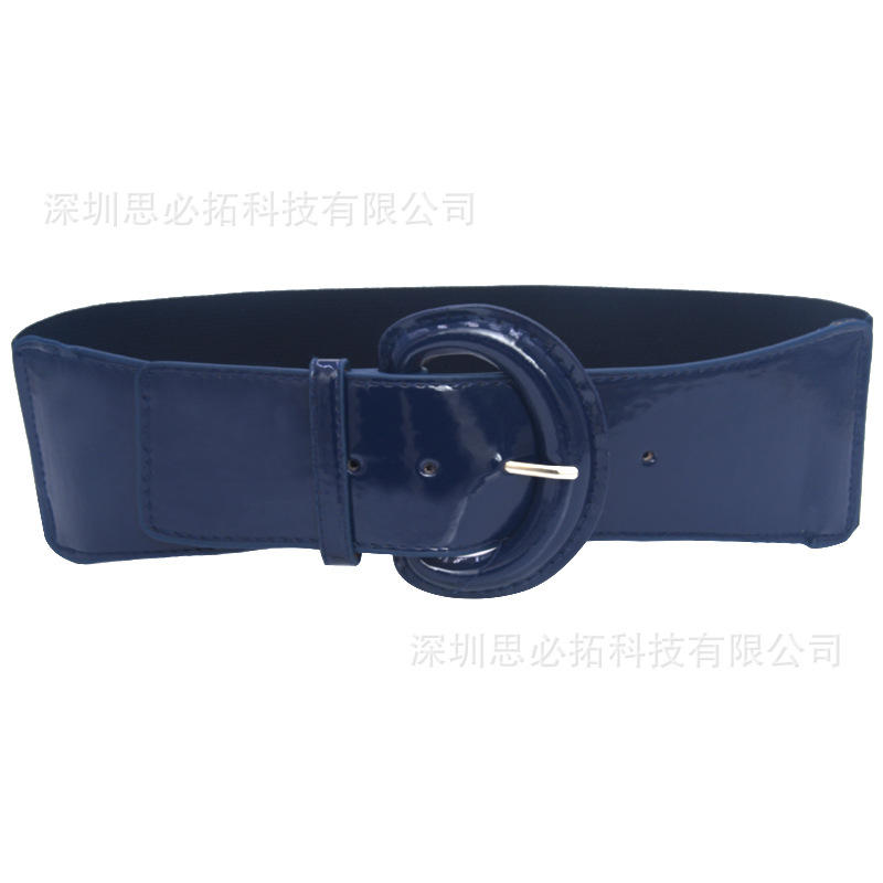 2018 nuevo estilo japonés y coreano estilo europeo y americano cinturón de mujer súper delgado de cuero ancho sello de cintura ventas directas de fábrica