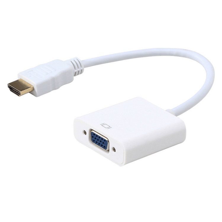 HDMI转VGA线带芯片 HDMI TO VGA 机顶盒接电视 高清转换线