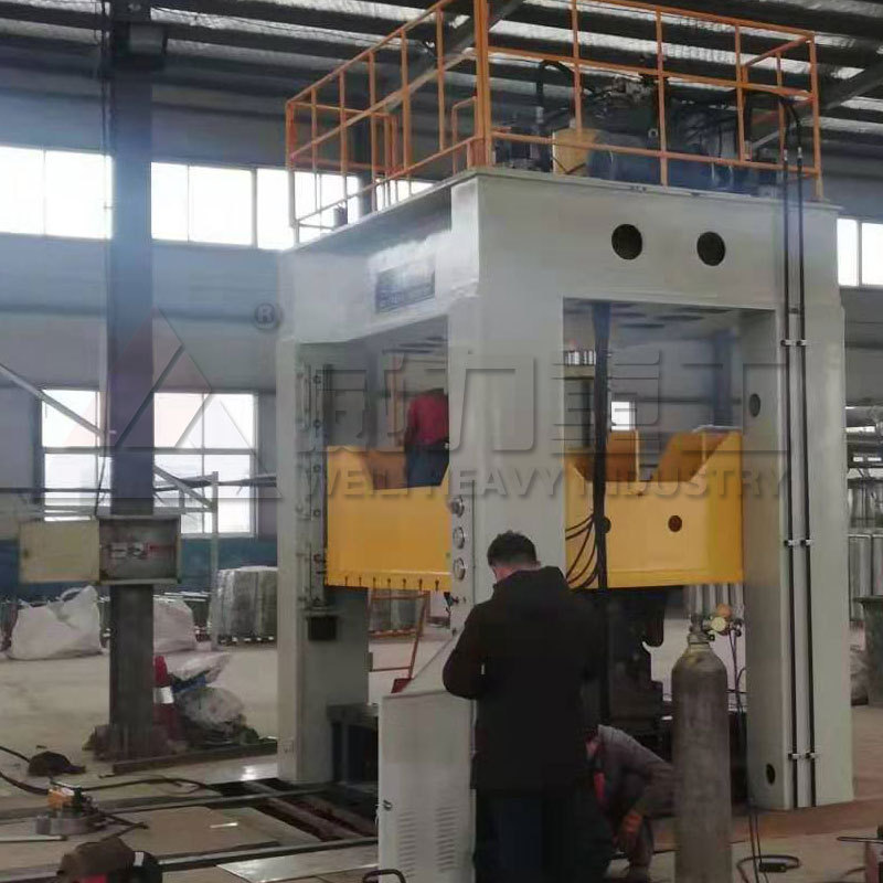 威力重工2000吨立式龙门框架液压机 2000T拉伸成型油压机