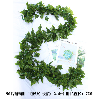 90 piezas de hojas de uva tridimensionales 1 paquete (5 piezas)