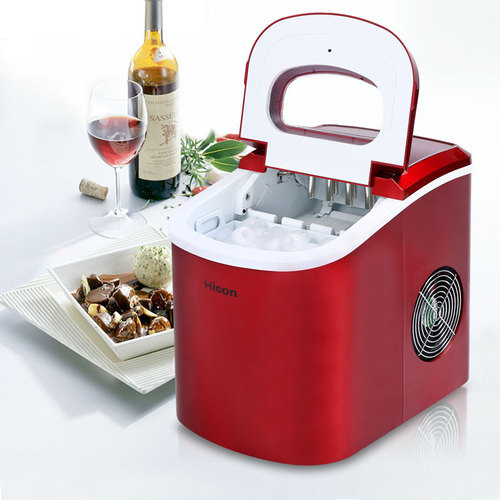 Wholesale Home Small Ice Maker 12KG Commercial Milk Tea Shop KTV Round Ice Manual Water Adding Automatic Ice Making Machine