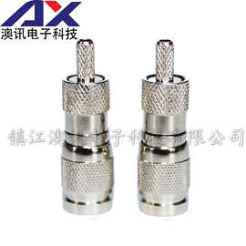 (1.0/2.3)公头连接器 CC4-JC1.5 可压接RG316/RG174/50-1.5线插头