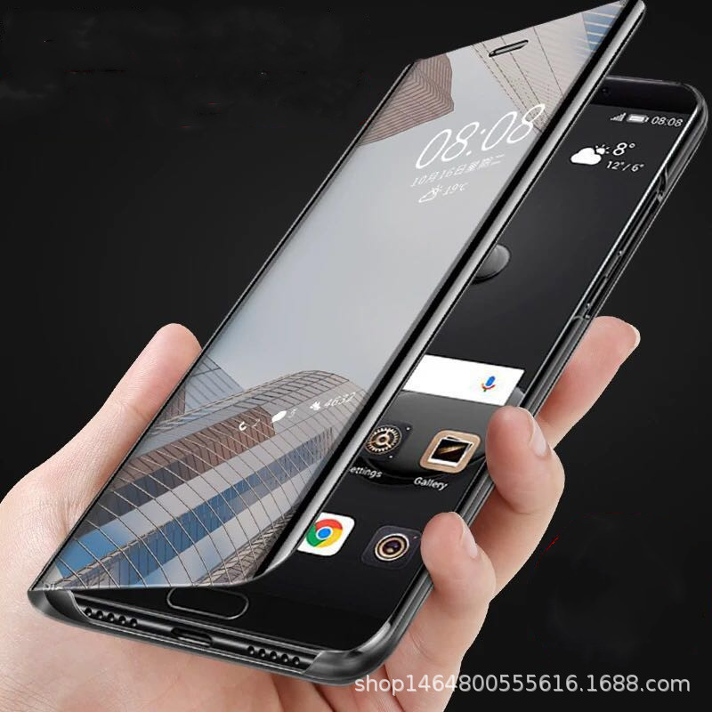 for iPhone16 phone case pro apple 14/xsmax mirror 15 flip cover 11/13/12 protection 8 stand