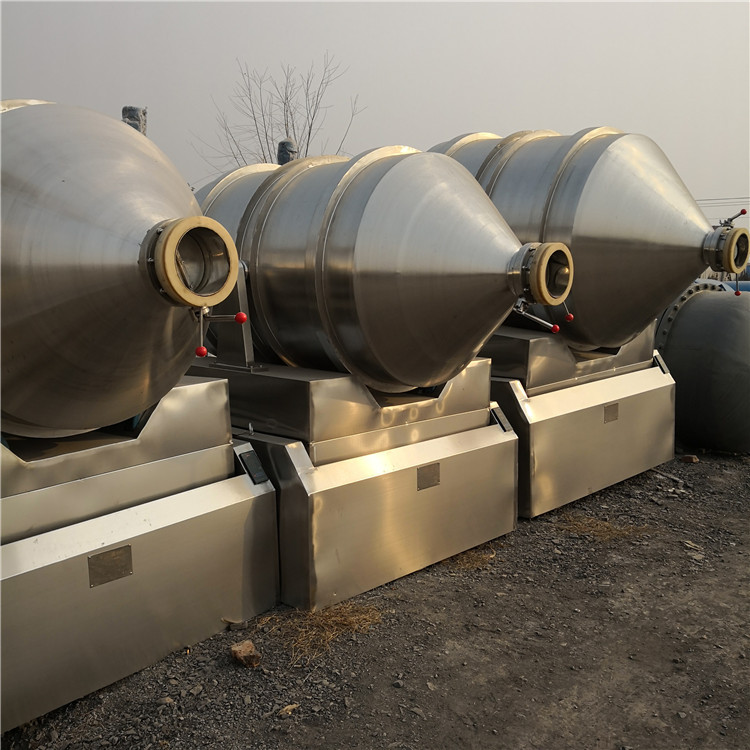 二手EYH2000二维运动混合机饲料兽药粉体混合机不锈钢滚筒混合机